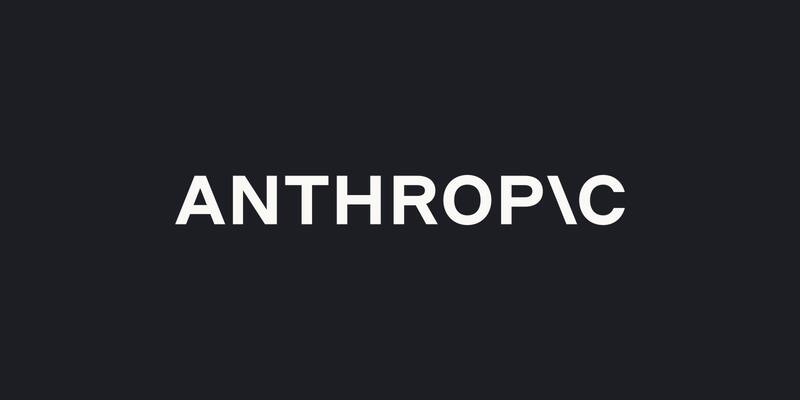 The Anthropic wordmark in cream capital letters on a dark charcoal background