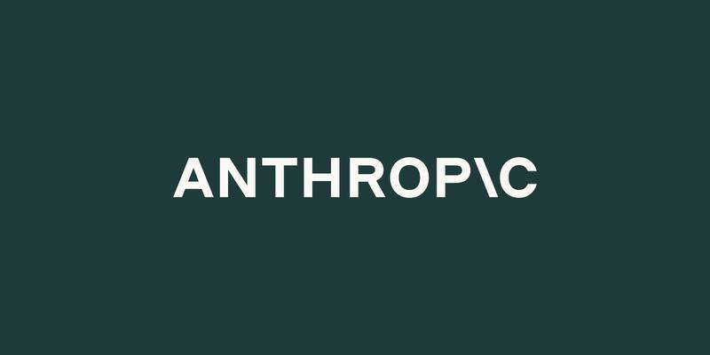 The Anthropic wordmark in cream capital letters on a deep green background