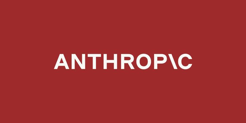 The ivory Anthropic wordmark centred on a deep red background