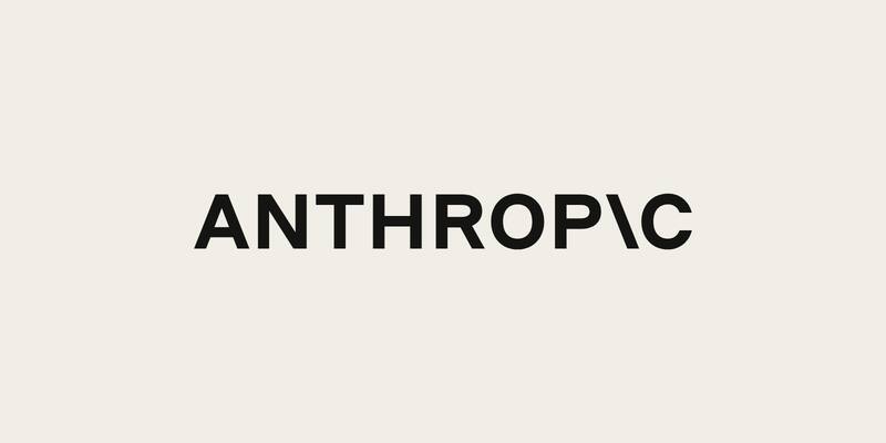 The Anthropic wordmark in black capital letters on a cream background