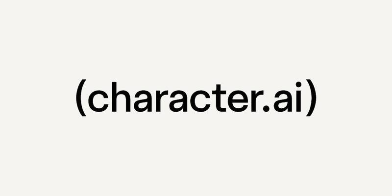 The Character.AI logo: the word character.ai in black lower-case letters inside brackets, on an off-white background
