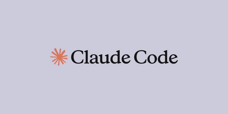 The Claude Code logo, an orange starburst beside the words Claude Code in black, on a pale lavender background