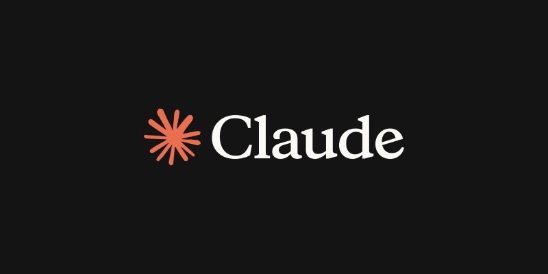 The Claude logo, an orange starburst beside the word Claude in white, on a black background