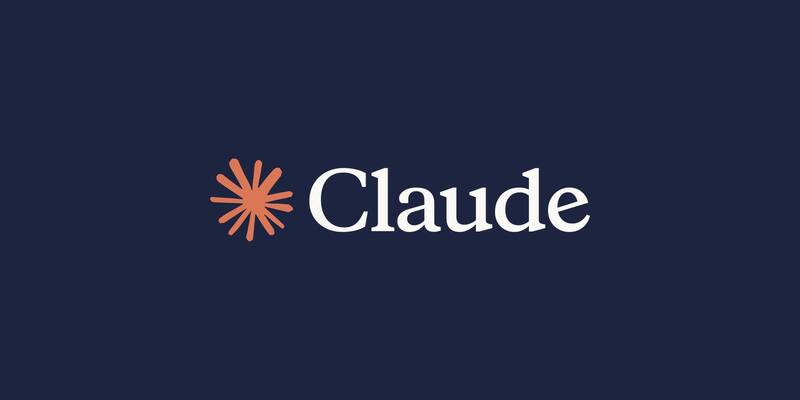 The Claude logo, an orange starburst next to the word Claude in ivory, on a dark navy background