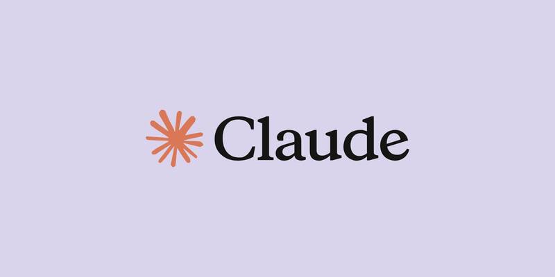 The Claude logo, an orange starburst next to the word Claude in black, on a pale lavender background