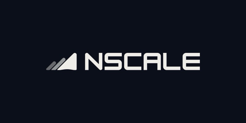 The Nscale logo in white on a dark navy background