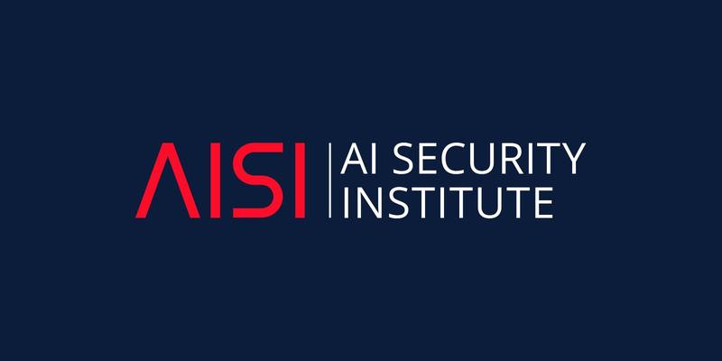The AISI AI Security Institute logo in red and white on a dark navy background